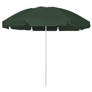 vidaXL strandparasol 240 cm gr&oslash;n