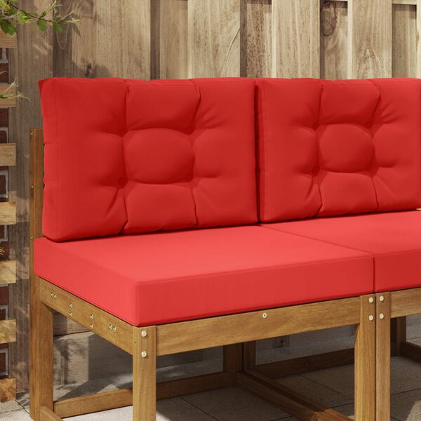 vidaXL Udend&oslash;rs Sofa Pude 2 pcs R&oslash;d Polyester