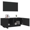 vidaXL tv-bord 100x35x40 cm konstrueret tr&aelig; sort