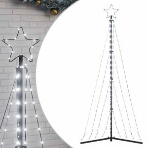 vidaXL LED-juletr&aelig; 339 LED'er 187 cm koldt hvidt lys