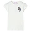 T-shirt til b&oslash;rn str. 128 ecrufarvet