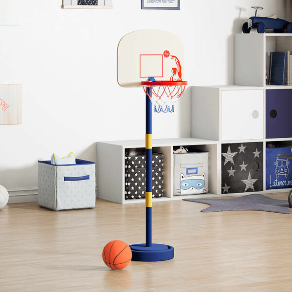 vidaXL basketballstativ med bold og pumpe 90/121 cm justerbar højde