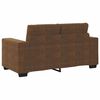 vidaXL Sofa 3 pcs Brun Linned-blandet stof