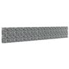 vidaXL gabionv&aelig;g med d&aelig;ksler galvaniseret st&aring;l 600 x 30 x 100 cm