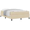 vidaXL Box spring seng Creme 160 x 200 cm Stof