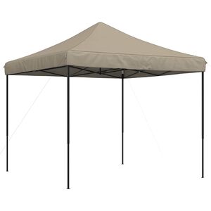 vidaXL Party Tent 292 x 292 x 315 cm Gr&aring;brun Oxford stof