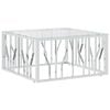vidaXL sofabord 80x80x40 cm rustfrit st&aring;l og glas