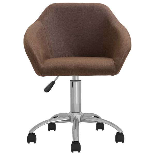 vidaXL drejelige spisebordsstole 4 stk. stof brun