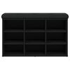 vidaXL skob&aelig;nk 82x32x50 cm konstrueret tr&aelig; sort