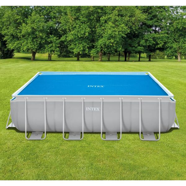 Intex solopvarmet poolovertræk 476x234 cm polyethylen blå