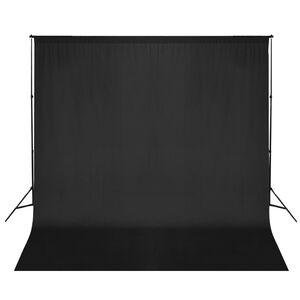 vidaXL stativsystem til fotobaggrund 600 x 300 cm sort