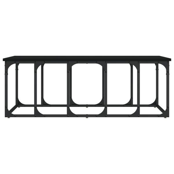 vidaXL sofabord 100x50x35,5 cm konstrueret tr&aelig; sort