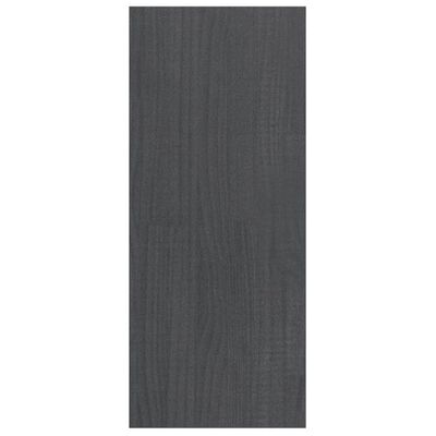 vidaXL bogreol/rumdeler 100x30x71,5 cm fyrretræ grå