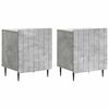 vidaXL Natskab 2 stk. Betongr&aring; 43 x 34,5 x 52 cm Konstrueret tr&aelig;