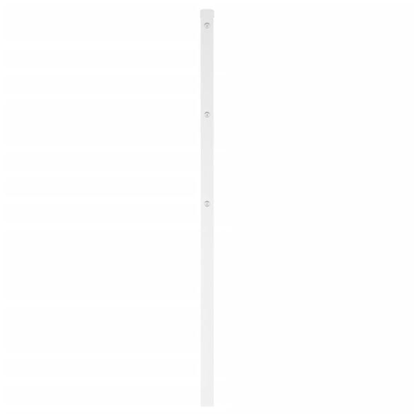 vidaXL sengegavl 135 cm metal hvid