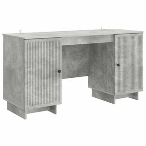 vidaXL Bord Betongr&aring; Konstrueret tr&aelig; 142,5 x 50 x 75 cm