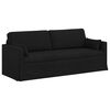 vidaXL Sofa 2 pcs Sort 198 x 78 x 80 cm Stof
