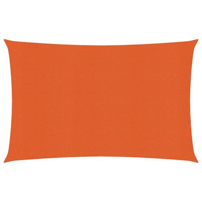 vidaXL solsejl 2,5x4 m 160 g/m² HDPE orange
