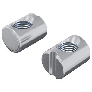 vidaXL T&oslash;nde m&oslash;trikker 2 pcs S&oslash;lv M6 x 13 mm (G&aelig;ngerdiameter x H)