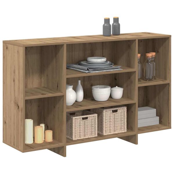 vidaXL Sideboard Artisan Egetr&aelig; 120 x 30 x 75 cm Konstrueret tr&aelig;