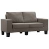 vidaXL Sofa Gr&aring;brun 2-s&aelig;det Stof