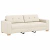 vidaXL Sofa Beige 221 x 78 x 80 cm Linned-blandet stof