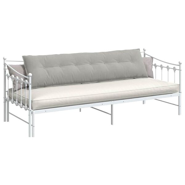 vidaXL Rygpude Lysegr&aring; 200 x 50 cm Mikrofiberstof