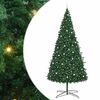 vidaXL Juletr&aelig; Med dekorative strenglamper Gr&oslash;n 400 cm PVC