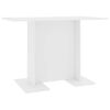 vidaXL spisebord 110x60x75 cm konstrueret tr&aelig; hvid