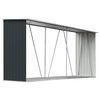 vidaXL br&aelig;ndeskur til haven 330x84x152 cm galvaniseret st&aring;l antracitgr&aring;
