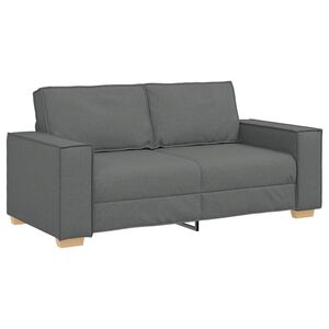 vidaXL 2-personers sofa m&oslash;rkegr&aring; 180x78x84 cm stof