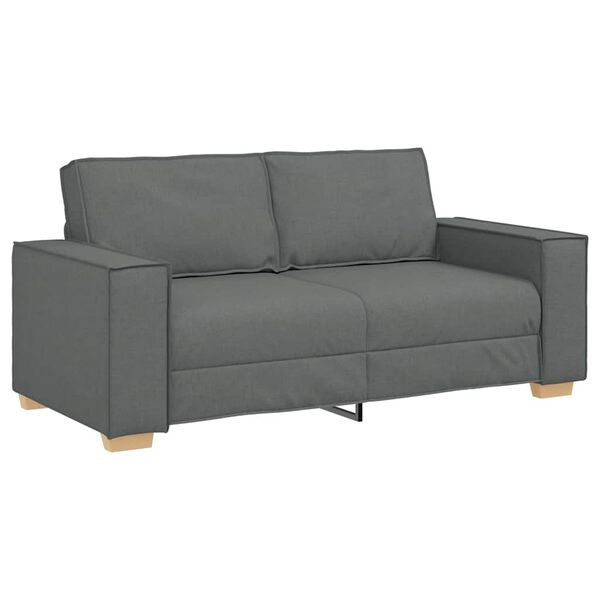 vidaXL 2-personers sofa m&oslash;rkegr&aring; 180x78x84 cm stof