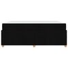 vidaXL Sengestel med madras Sort 180 x 200 cm Stof