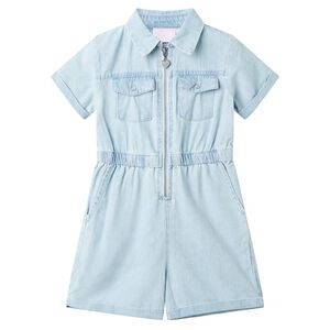 Onesie til b&oslash;rn str. 92 med korte &aelig;rmer lysebl&aring;