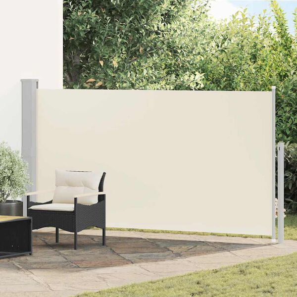 vidaXL sidemarkise til terrasse 160x300 cm cremefarvet
