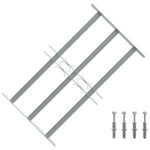 vidaXL Vinduesgitter 500-650 mm Galvaniseret st&aring;l S&oslash;lv