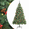 vidaXL Kunstigt juletr&aelig; 300 LED'er Varm hvid PVC og metal Gr&oslash;n