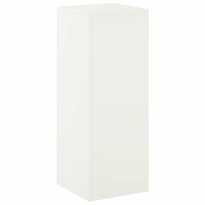 vidaXL Planteholder Hvid 30 x 30 x 80 cm St&aring;l