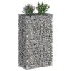 vidaXL Gabion h&oslash;jbed S&oslash;lv 90 x 50 x 150 cm Galvaniseret st&aring;l
