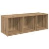 vidaXL TV-m&oslash;bels&aelig;t V&aelig;gmonteret 2 pcs Artisan Egetr&aelig; 107 x 35 x 37 cm