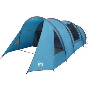vidaXL Tunnel telt 4-personer 4-personers Bl&aring; og gr&aring;