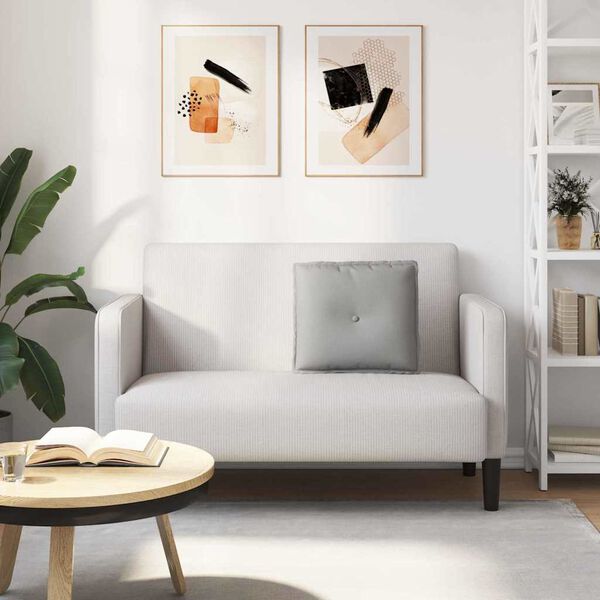 vidaXL Rygpude Skygrå 50 x 19 x 45 cm Stof