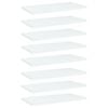 vidaXL boghylder 8 stk. 40x20x1,5 cm konstrueret tr&aelig; hvid