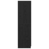 vidaXL Garderobeskab Sort eg 80 x 50,5 x 180 cm Konstrueret tr&aelig;