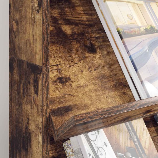 vidaXL Magasin Rack R&oslash;get eg 70 x 41 x 126 cm Konstrueret tr&aelig;