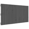 vidaXL sengegavl 127,5x3x60 cm massivt fyrretr&aelig; gr&aring;