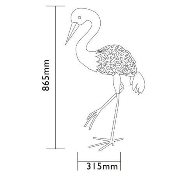 Luxform LED-solcelledekolys Stork flerfarvet 30112