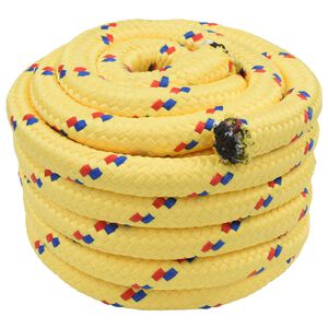 vidaXL B&aring;dsnor 4 mm 10 m Gul