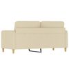 vidaXL 2-personers sofa 140 cm stof cremefarvet