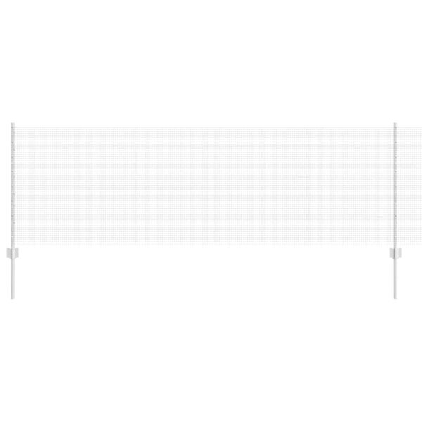 vidaXL Hegn med post S&oslash;lv 0,8 x 25 m St&aring;l